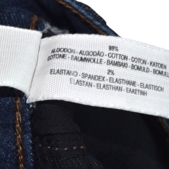 Massimo Dutti Dark Denim Skirt Minimalist 90s Y2k Streetwear Sz 27 Eur 36 - Picture 7 of 7